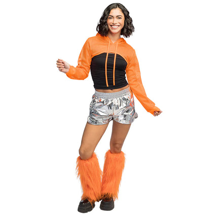 Feestbazaar Visnet Bolero Neon Oranje