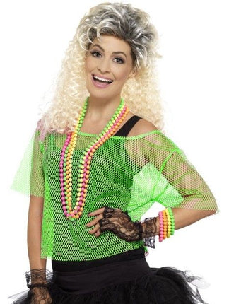 Feestbazaar Visnet top neon groen