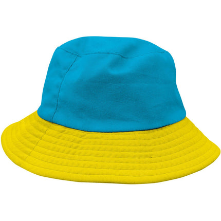 Feestbazaar Vissershoed Colorblock Blauw/Geel
