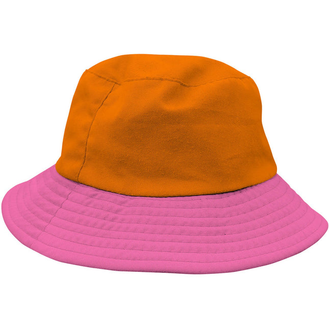 Feestbazaar Vissershoed Colorblock Oranje/Roze
