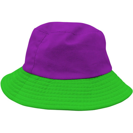 Feestbazaar Vissershoed Colorblock Paars/Groen