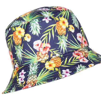 Feestbazaar Vissershoedje Hawaii Ananas Flowers