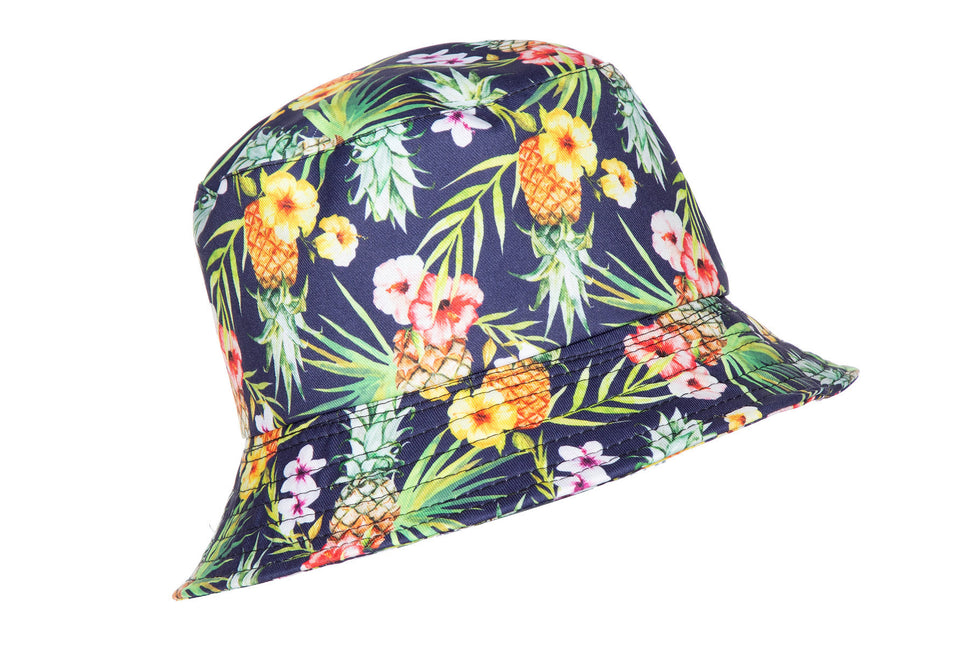 Feestbazaar Vissershoedje Hawaii Ananas Flowers