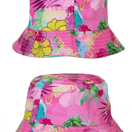 Feestbazaar Vissershoedje Hawaii Print Roze