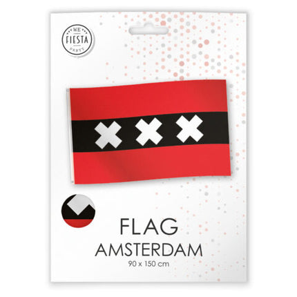 Feestbazaar Vlag Amsterdam (150x90cm)