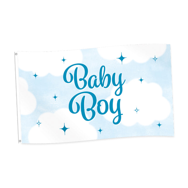 Feestbazaar Vlag Baby Boy (150x90cm)