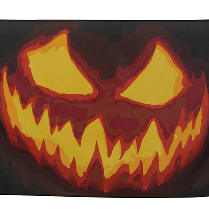 Feestbazaar Vlag Creepy Pumpkin (90 x 150 cm)