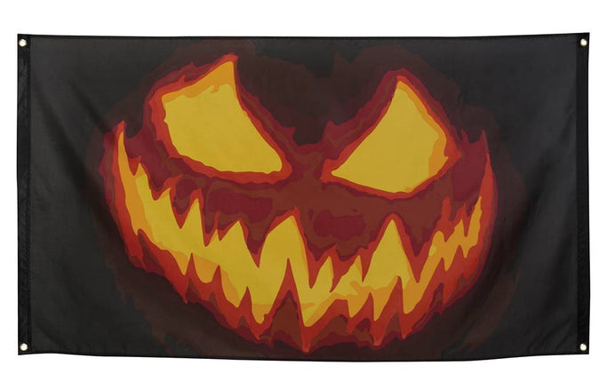 Feestbazaar Vlag Creepy Pumpkin (90 x 150 cm)