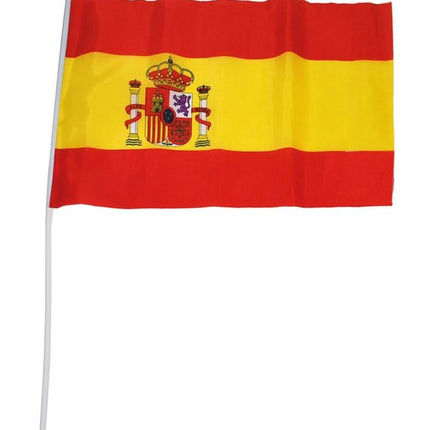 Feestbazaar Vlag Op Stok Spanje (30x45cm)