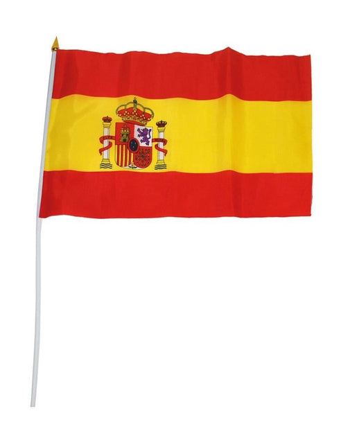 Feestbazaar Vlag Op Stok Spanje (30x45cm)