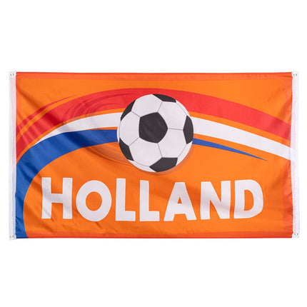 Feestbazaar Vlag Oranje Holland Voetbal (90x150cm)
