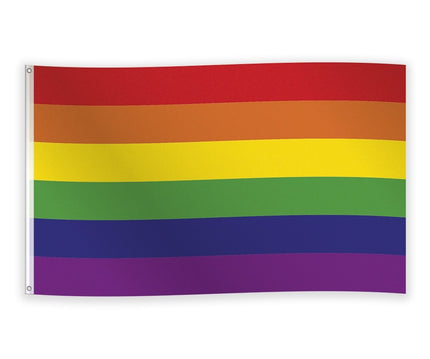 Feestbazaar Vlag Regenboog 90 x 150 cm