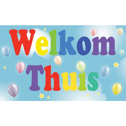 Feestbazaar Vlag Welkom Thuis - 90x150cm