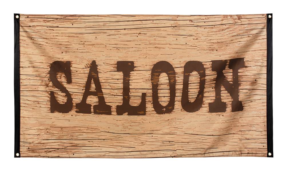 Feestbazaar Vlag Wild West Saloon (90 x 150 cm)