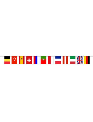 Feestbazaar Vlaggenlijn 12 Europese Landen (5m)