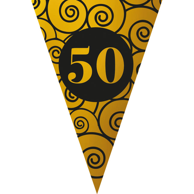 Feestbazaar Vlaggenlijn 50 Jaar Jubileum Goud (5m)