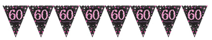 Feestbazaar Vlaggenlijn 60 jaar Sparkling pink