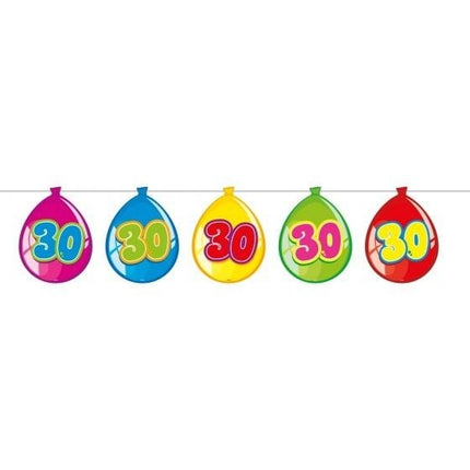 Feestbazaar Vlaggenlijn ballonnen 30 jaar