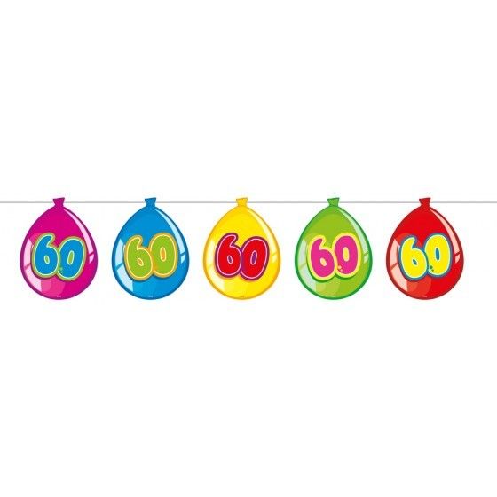 Feestbazaar Vlaggenlijn ballonnen 60 jaar