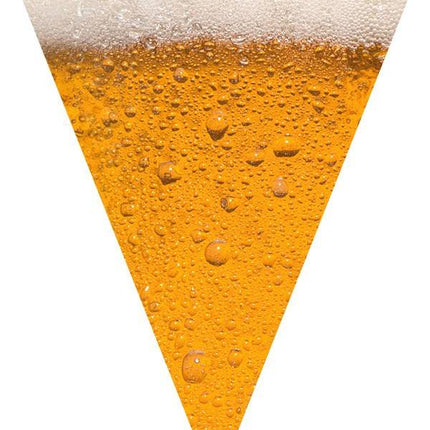 Feestbazaar Vlaggenlijn Bier 6 meter, 15 vlaggen