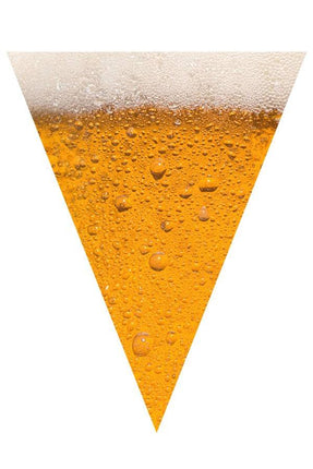 Feestbazaar Vlaggenlijn Bier 6 meter, 15 vlaggen