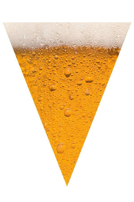 Feestbazaar Vlaggenlijn Bier 6 meter, 15 vlaggen