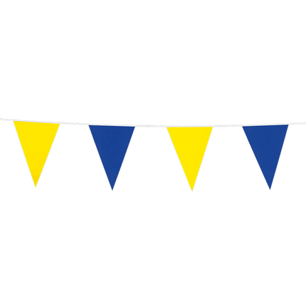Feestbazaar Vlaggenlijn blauw/geel (10m)