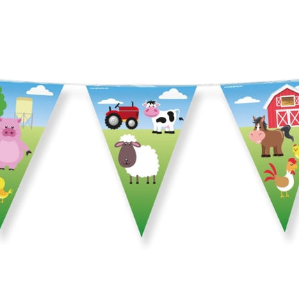Feestbazaar Vlaggenlijn Boerderij Dieren (10m)