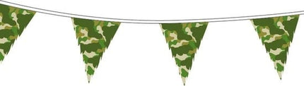 Feestbazaar Vlaggenlijn Camouflage Leger (10m)