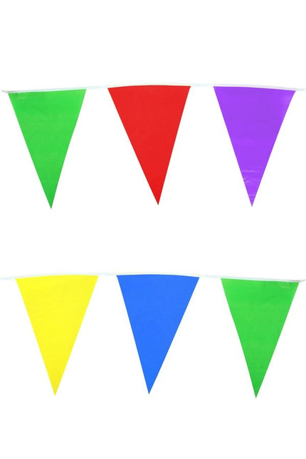 Feestbazaar Vlaggenlijn diverse kleuren 10m