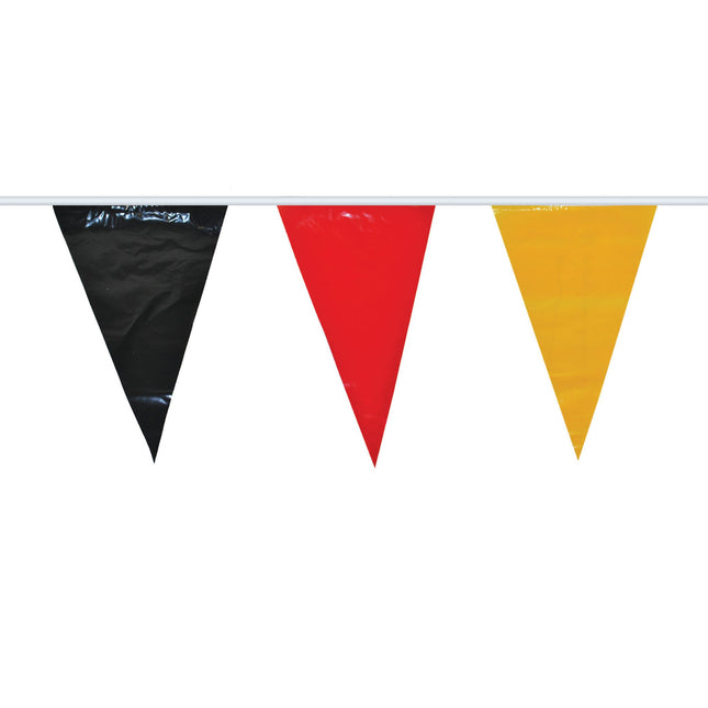 Feestbazaar Vlaggenlijn Duitsland zwart/rood/geel (10m)