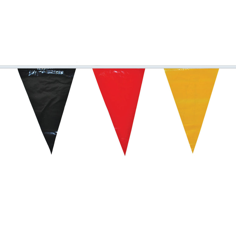 Feestbazaar Vlaggenlijn Duitsland zwart/rood/geel (10m)