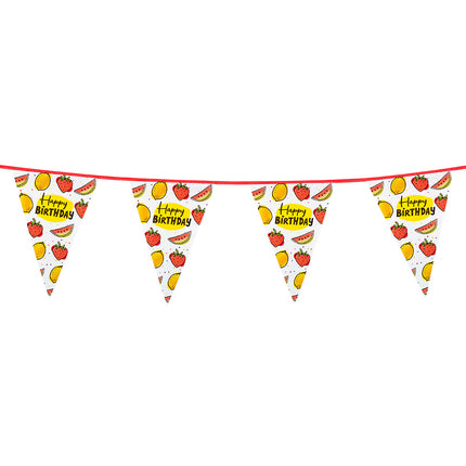 Feestbazaar Vlaggenlijn Fruit Happy Birthday (6m)