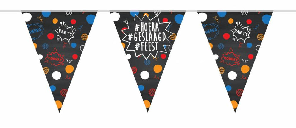 Feestbazaar Vlaggenlijn Geslaagd Hoera