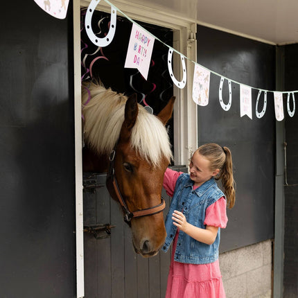 Feestbazaar Vlaggenlijn Happy Horses (6m)