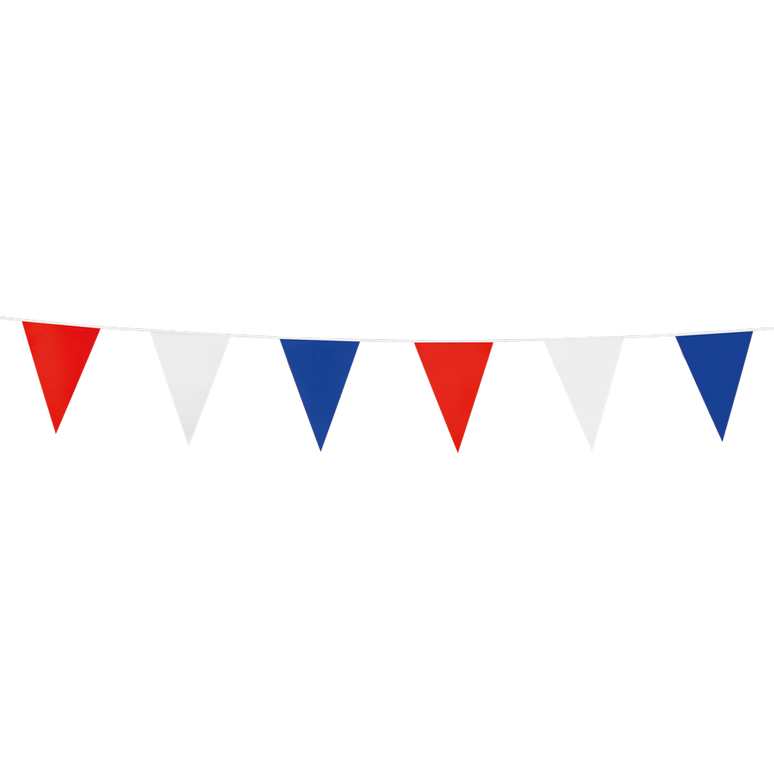 Feestbazaar Vlaggenlijn Klein Rood Wit Blauw (3m)