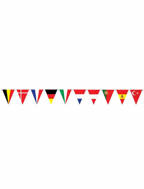 Feestbazaar Vlaggenlijn Landen Europa - 5 meter