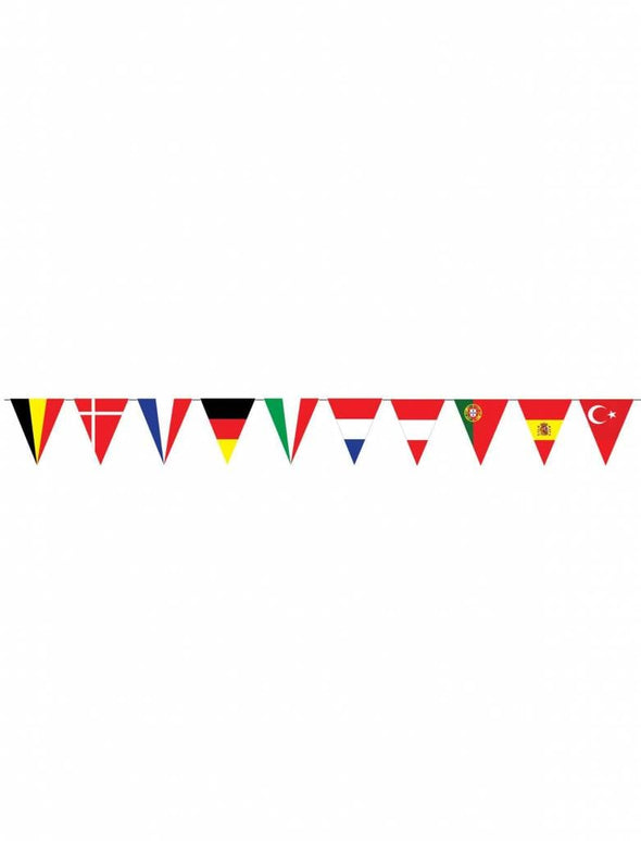 Feestbazaar Vlaggenlijn Landen Europa - 5 meter