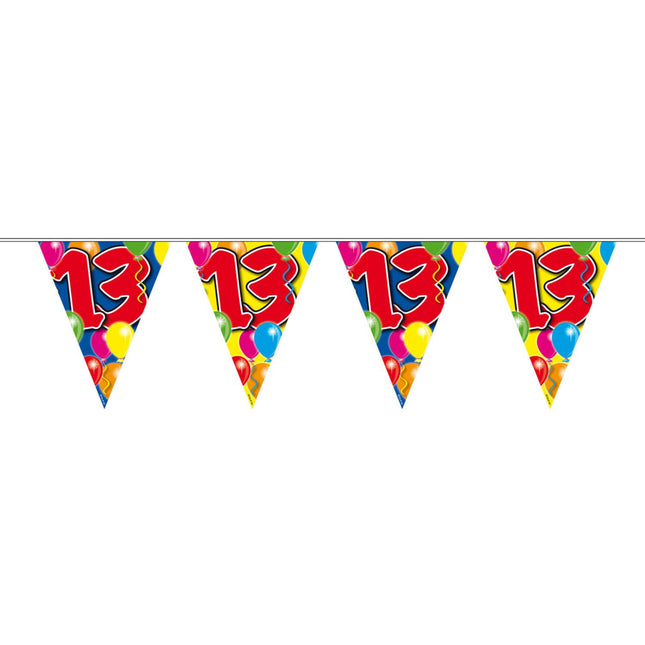 Feestbazaar Vlaggenlijn Leeftijd 13 Jaar - 10 meter