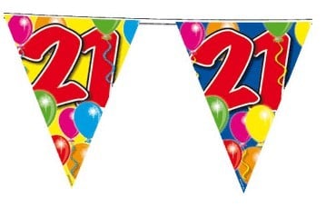 Feestbazaar Vlaggenlijn leeftijd '21'