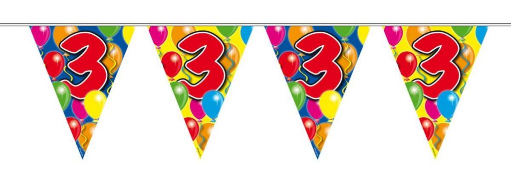 Feestbazaar Vlaggenlijn leeftijd '3'