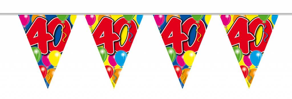 Feestbazaar Vlaggenlijn leeftijd '40'