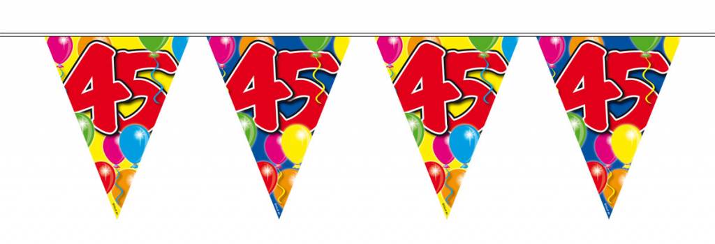 Feestbazaar Vlaggenlijn leeftijd '45'