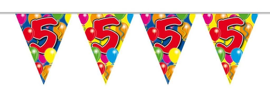 Feestbazaar Vlaggenlijn leeftijd 5 jaar
