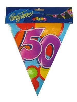 Feestbazaar vlaggenlijn leeftijd 50