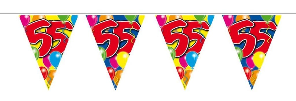 Feestbazaar Vlaggenlijn leeftijd '55'