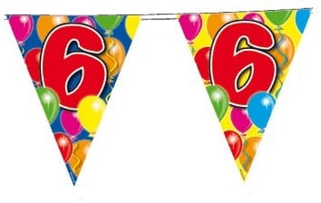 Feestbazaar Vlaggenlijn leeftijd '6'