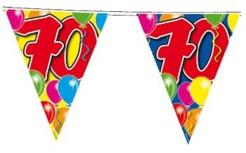 Feestbazaar Vlaggenlijn leeftijd '70'