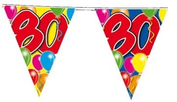 Feestbazaar Vlaggenlijn leeftijd '80'