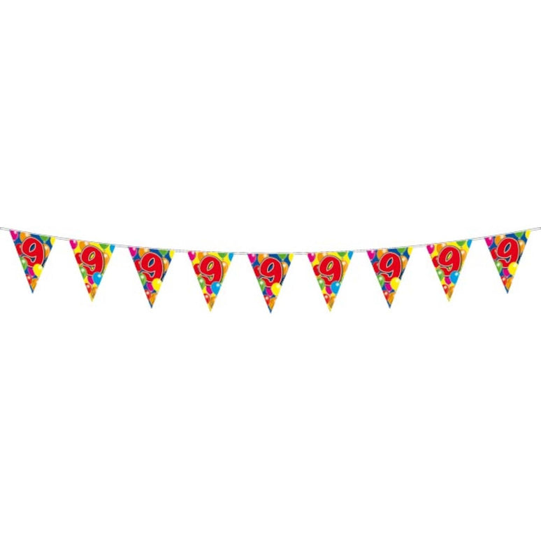 Feestbazaar Vlaggenlijn leeftijd '9'